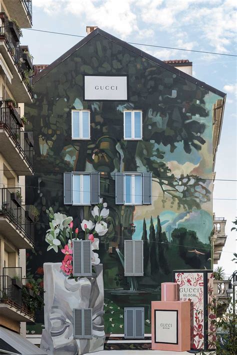 gucci murales|gucci art wall.